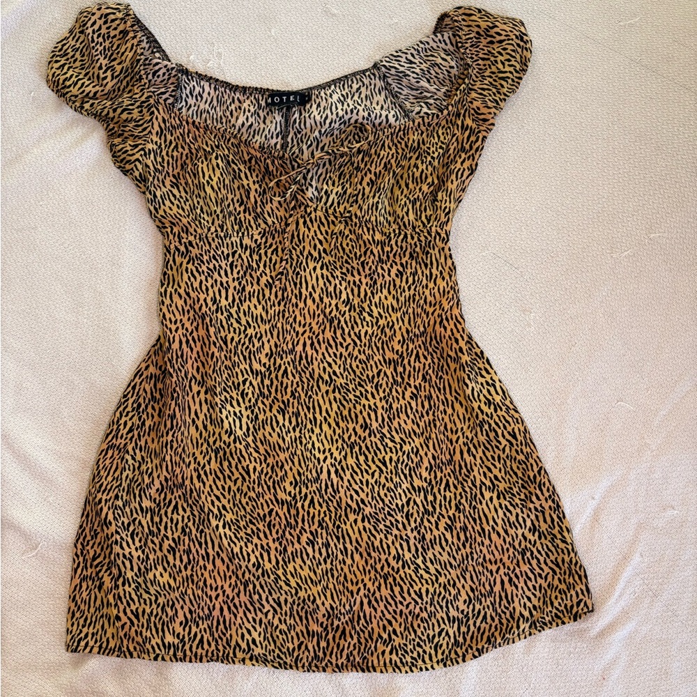 Leopard Print Mini Dress